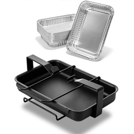 7515 Drip Pan Holder & 20 Liners for Weber Spirit Summit 8.6 x 6
