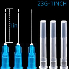 100Pack 23Ga 1Inch/25mm Disposable Dispensing Lab Supplies Individually Sealed Packaging