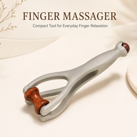 Finger Massager for Hand Relaxation – Dual-Roller Manual Massage Tool for Home, Office & Travel