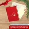 LINPOPUP®, LIN17557, Pop Up 3D Christmas Cards, Pop Up Christmas