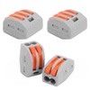 100Pcs Push Wire Wiring Connector Quick Connect Line Terminal Blocks