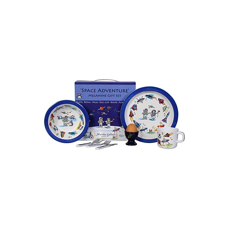 Space Adventure 7 Piece Melamine Gift Set