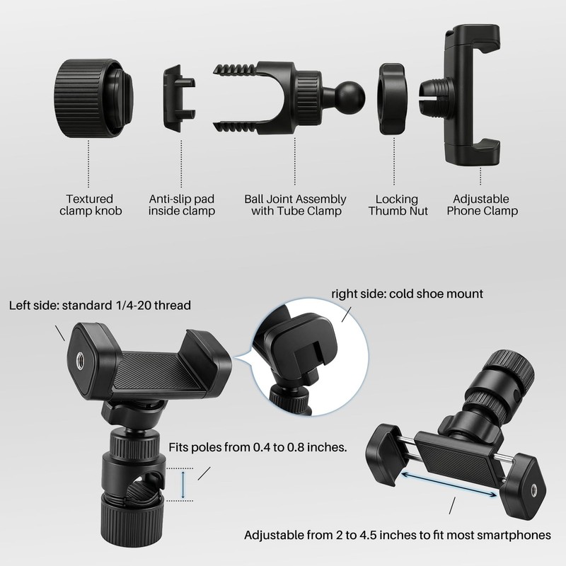 Repmidfer Phone Holder for DJI Osmo Pocket 3 4 Tripod,