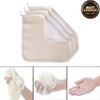 4 Pack Exfoliating Face Body Wash Cloth, Soft-Weave Scrub Towel