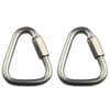 TopHomer Carabiner Buckle, 2PCS 12mm Triangle Link Chains, Stainless Steel
