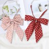NazyJnn Large Bowtie, Bowtie, School Ribbon, Dot Pattern, Women's, Uniform