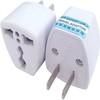 ANRANK UAE25010AK High Performance Universal UK/EU/AU to US Adapter Travel