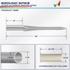 Windscreen4less Ground Spikes Post Anchor for Garden Patio Temporary Fence