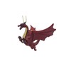 Red Flying Gothic Dragon Fantasy Christmas Tree Hanging Ornament Statue