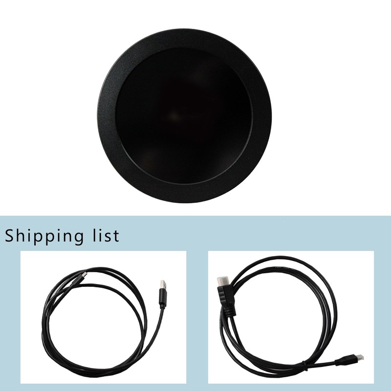 VSDISPLAY 9cm 2.8 inch 480X480 IPS 450nit LCD Circle Monitor,mini
