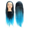 Hair Mannequin Head Colorful Hair Braiding Practice Hairdressing Mannequin Head