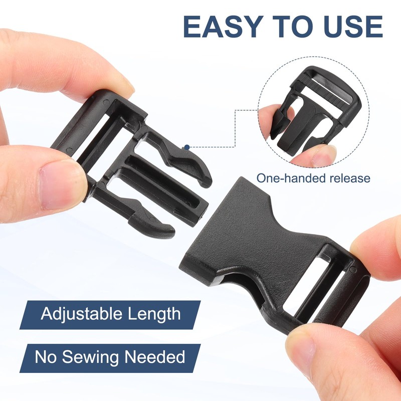 MECCANIXITY Quick Side Release Buckles 32mm / 1-1/4" Dual Adjustable