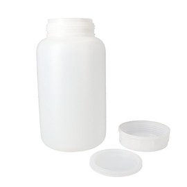 Sanbo PE Wide Mouth Bottle, White, 2 L