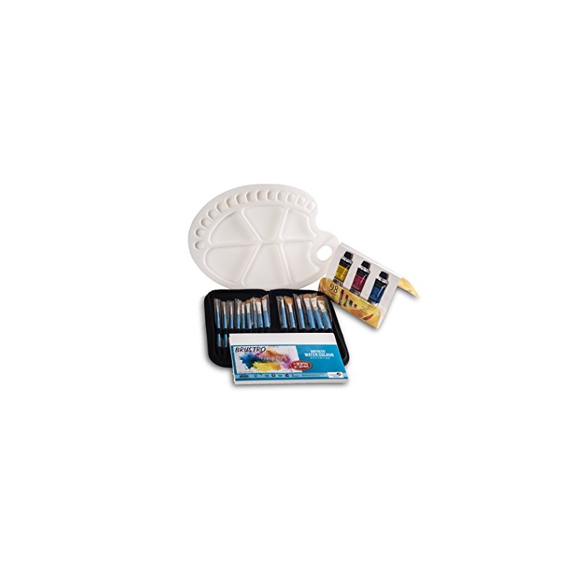 Brustro Artists Watercolor Cotton Paper A5 300 20 Well Palette