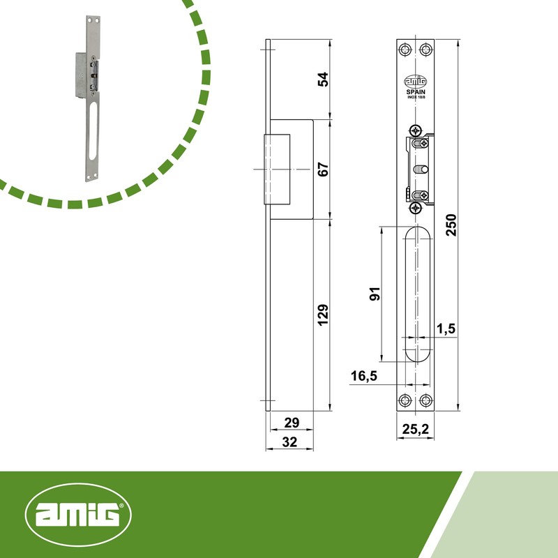 Amig - Electric Door Opener | Mod.41 | 250 x