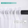 MIULEE 2 Panels Kitchen Tiers Half Window Sheer Curtains Rod