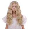 Edivd Girls Mixed Blonde Wig Child Long Light Blonde Wavy
