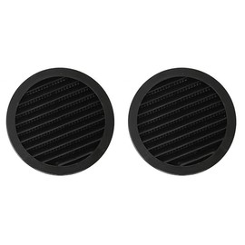 5" Round Plastic Louver Soffit Air Vent Reptile Screen Grille Cover (2)