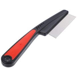 Baluue 2pcs Stainless Steel Fine Tooth Comb for Dandruff Removal Portable Hair Comb for Women Men Kids Pets