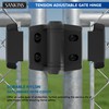 SANKINS Heavy Duty Self Closing Nylon Gate Hinges with Adaptor,