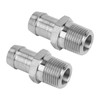 2 Pcs 1/2in NPT Male Thread to 5/8in Barb Connector