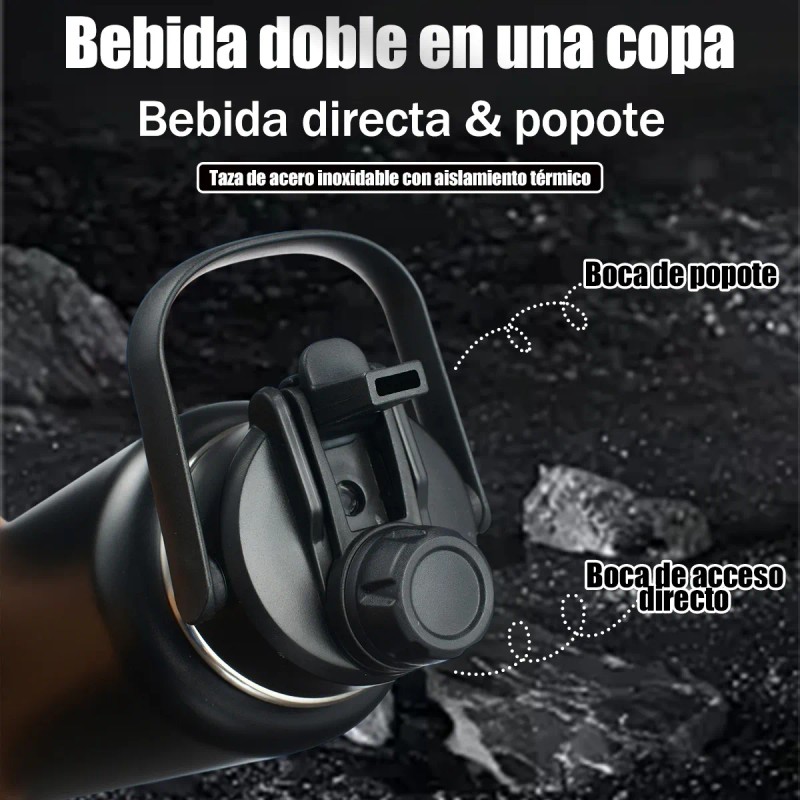 Botella Acero Inoxidablecon Fría/caliente40oz,tapa 2 En 1