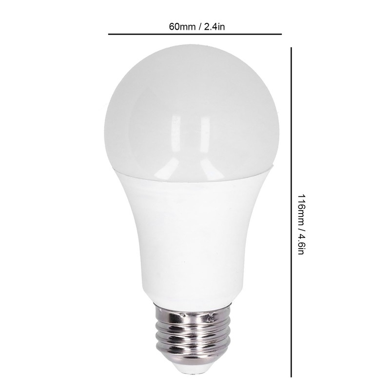 2Pcs LED Light Bulb Dimmable Eye Protection Lamp 5W/5000K for