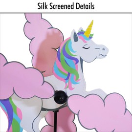 In the Breeze 2564 Unicorn Whirligig Wind Spinner for Your Yard or Garden