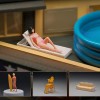 Modelo De Playa A Escala 1/64, Figuras De Tumbona De