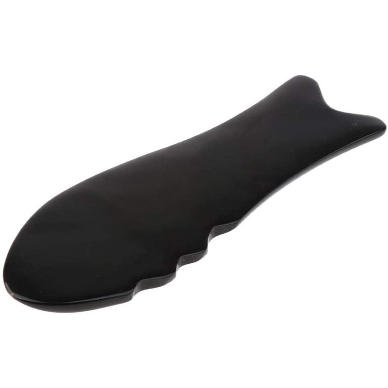 POFET 2 Pieces Manual Fish Shaped Gua Sha Board Full