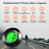 Hsthe Sea Waterproof Bicycle Computer Speedometer 3-Colour LCD Backlight Multifunctional