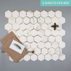 Soulscrafts Hexagon Peel and Stick Backsplash Tile for Kitchen Bathroom