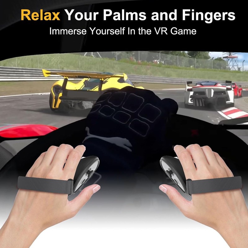 Controller Grips Cover VR Straps Silicone Protector Virtual Reality Non