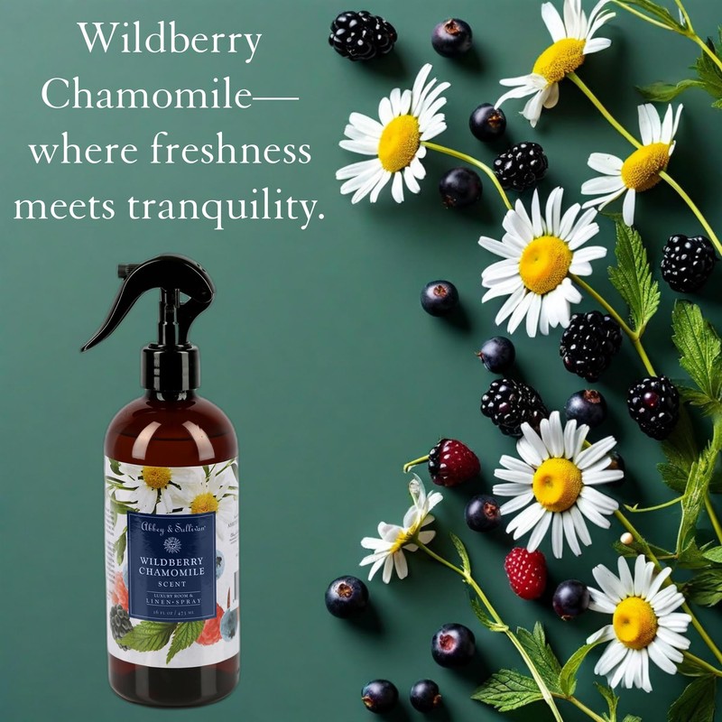 Abbey & Sullivan Linen Spray, Wildberry Chamomile, 16 oz