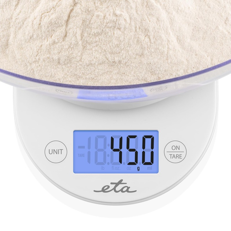 ETA Mari Digital Kitchen Scale, 2.6 Litres, Removable Plastic Key,