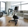 Aidata Ergonomic Sit-Stand Mobile Laptop Cart Work Station with Printer
