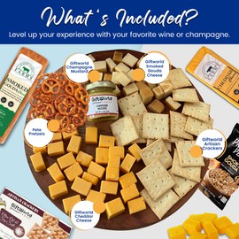 Cheese Gift Baskets Assortment Bundle with 5 items - Gourmet Food Gifts for Men and Women, Food for Charcuterie Board, Cheese Sampler for Corporate and Family Occasions, Thanksgiving and Christmas Gifts