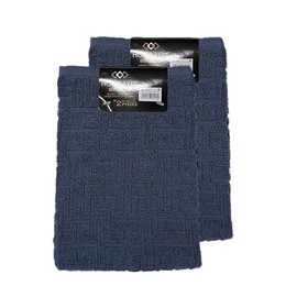 Hayashi FO801409-2 Face Towels, Set of 2, Hotel Type, Variety Colors, 13.4 x 31.5 inches (34 x 80 cm), Navy