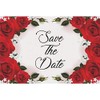 Red Roses Wedding Save The Date Postcards - 6in. X