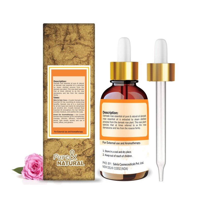 Crysalis Damask Rose Oil 15 ml (0.51 fl oz) –