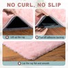 AAFKK Pink Area Rug for Bedroom, 3x5 Rugs for Living