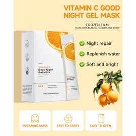 Overnight Sleeping Facial Mask Set-24Pcs Wash-Free Vitamin C Firming Moisturising Face Mask,Portable Travel Size Mini Hydrating Face Mask for Skin Care Repair,Thanksgiving Care Gift Kit for Women Men