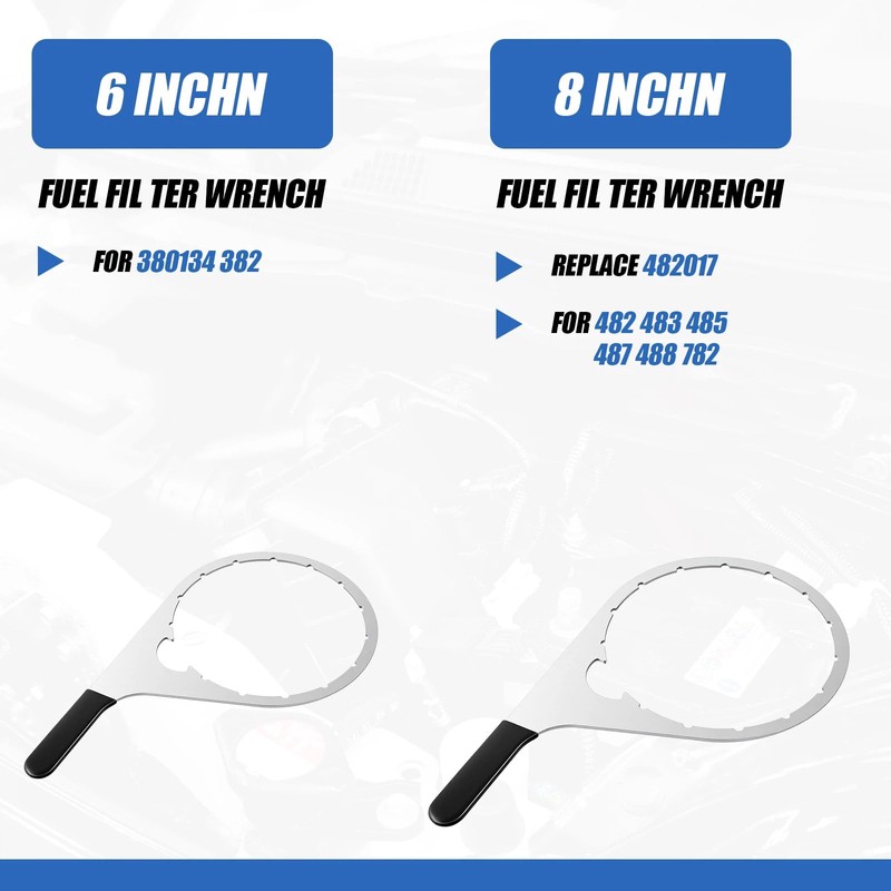 Lanties 4 Pcs Fuel Filter Wrench 4.6'' & 5'' &