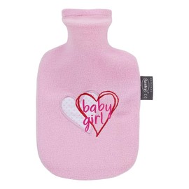 Fashy Hot Water Bottle Fleece Cover 0.8 L Pink