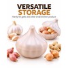 Reusable Fruit & Vegetable Storage Containers for Fridge, Onion Garlic