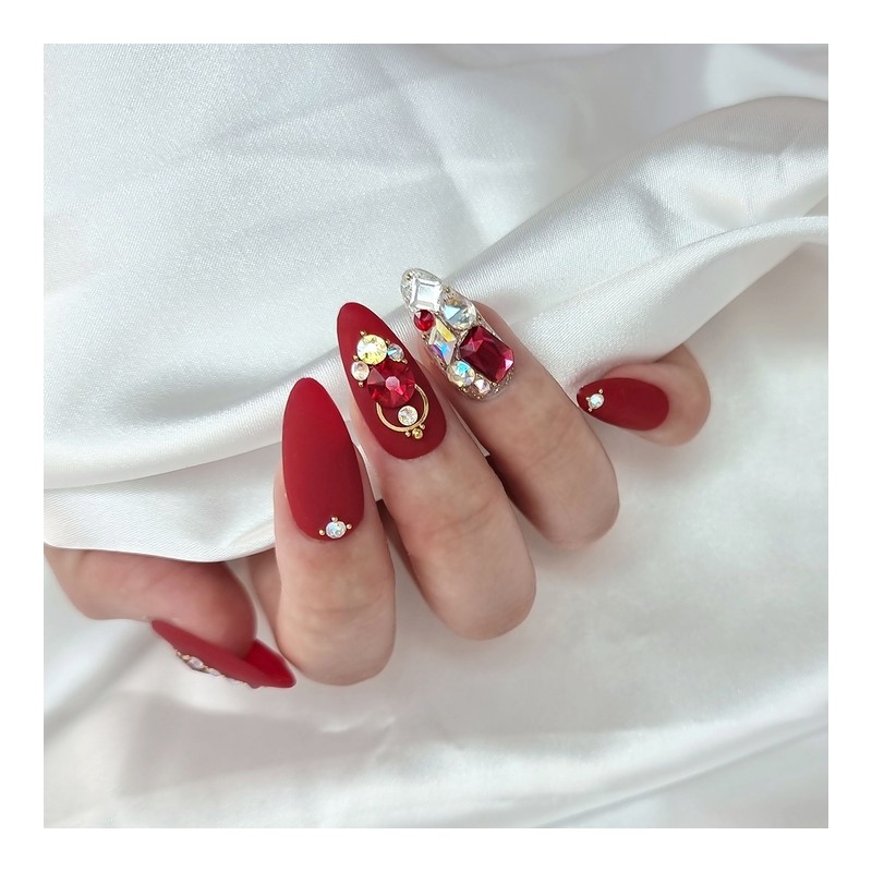 Scarlett Handmade Nail Tips - Square / 스칼렛 수제네일팁 -