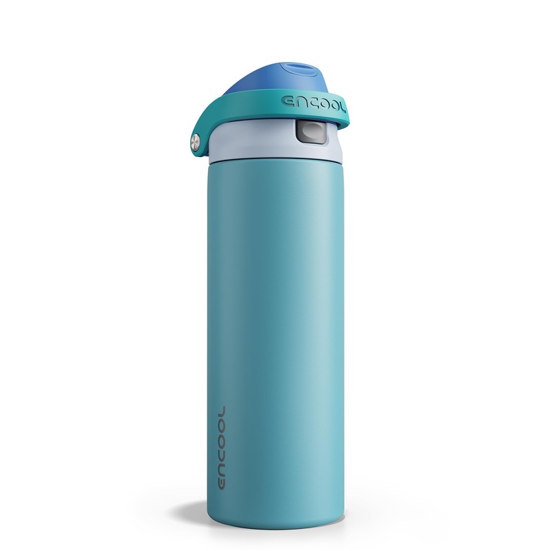 Encool Insulated Stainless Steel Water Bottle with Straw - Leak