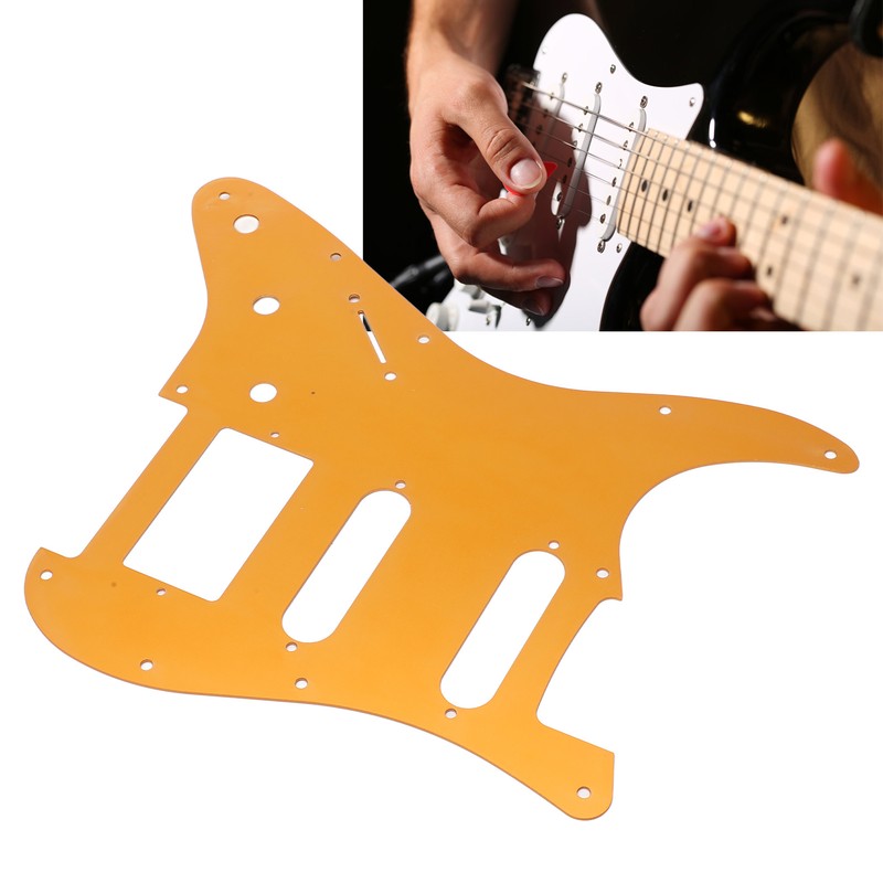 SSH Guitar Pick Guard Aluminum Alloy Orange Electric Guitar Pickguard