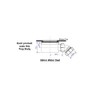 McAlpine ST90CP10-70 90mm Shallow Shower Trap Chrome Plated Plastic, White