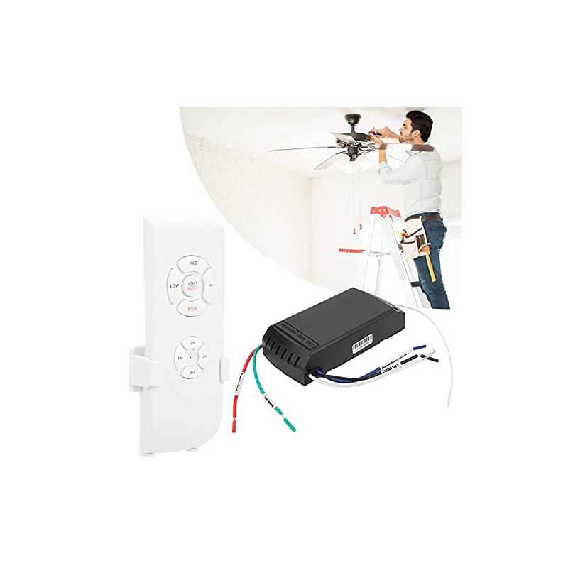 Atyhao Universal Ceiling Fan Remote Control Kit, Wireless Remote Control